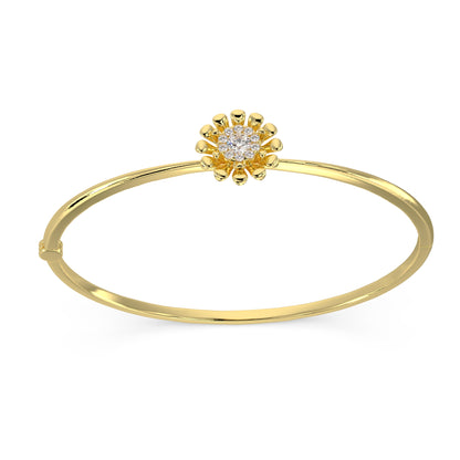 Single Blossom Diamond Bangle - Origine Diamonds lab-grown diamond jewellery