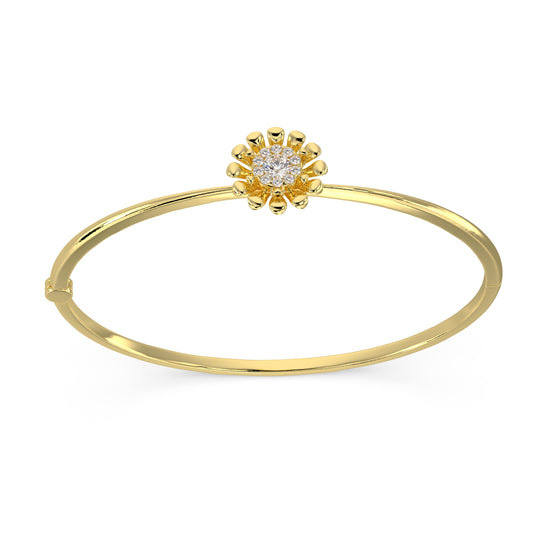 Single Blossom Diamond Bangle - Origine Diamonds lab-grown diamond jewellery