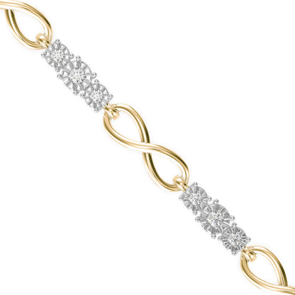 Infinity Link Diamond Bracelet