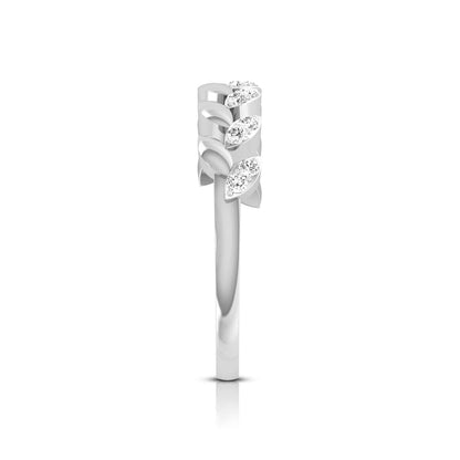 Leaf Vine Diamond Ring
