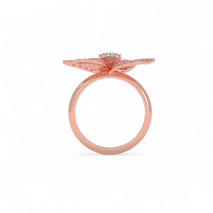 Pink Petal Blossom Ring
