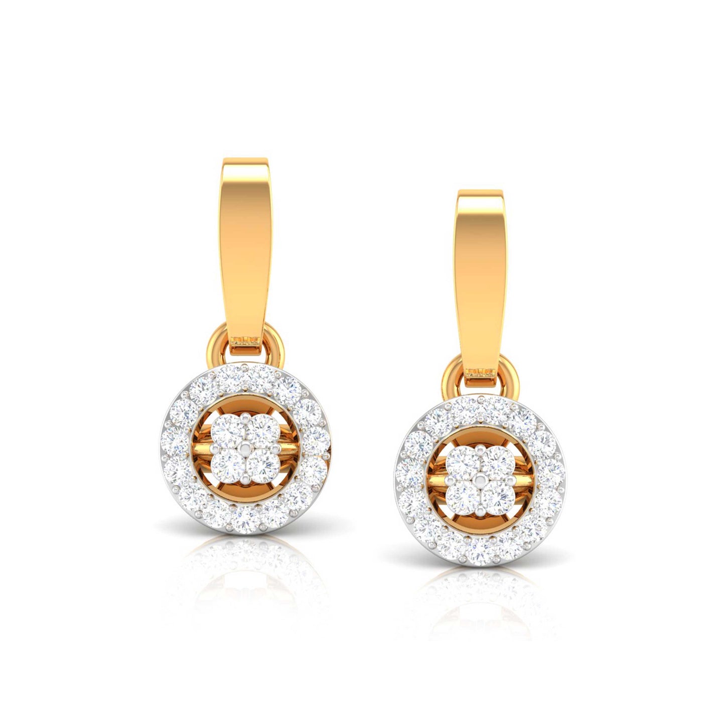 Halo Blossom Drop Earrings