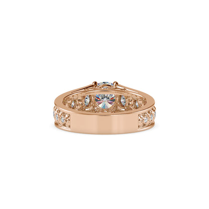 Vintage Filigree Solitaire Ring