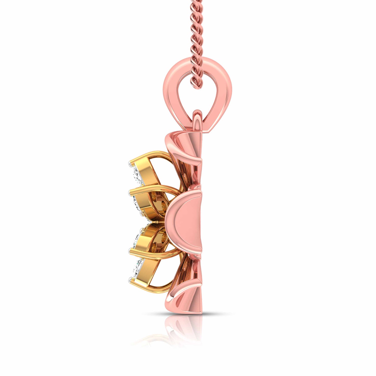Fluted Petal Blossom Pendant