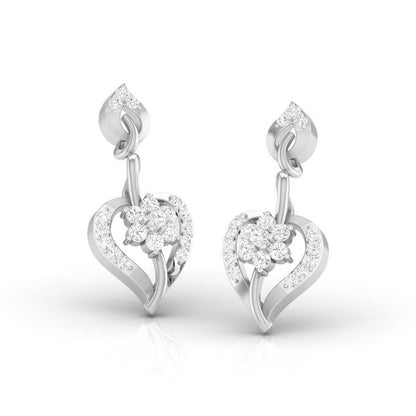 Heart Swirl Blossom Earrings