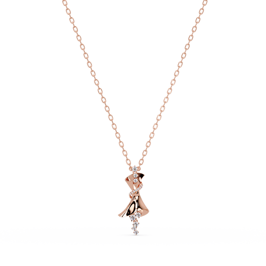 Spiral Cone Blossom Pendant - Origine Diamonds lab-grown diamond jewellery