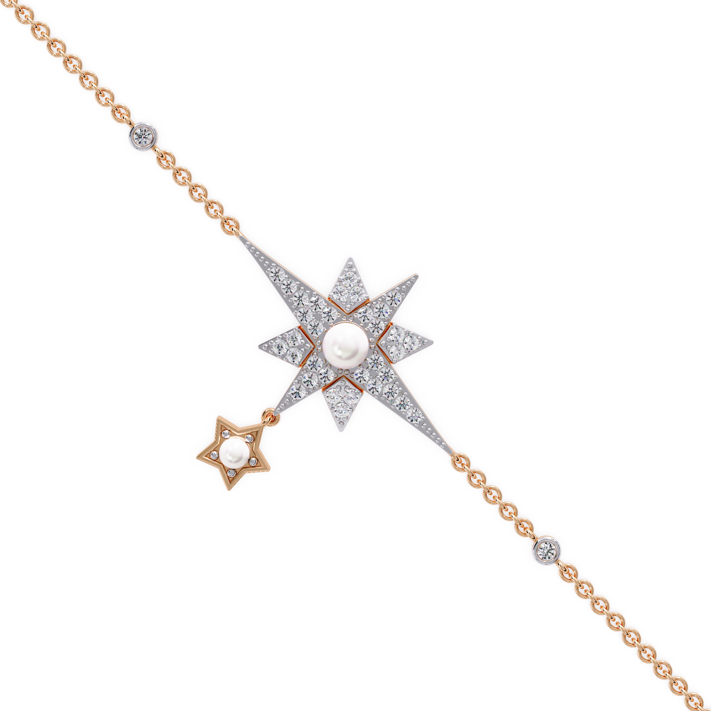 Starburst Charm Chain Bracelet