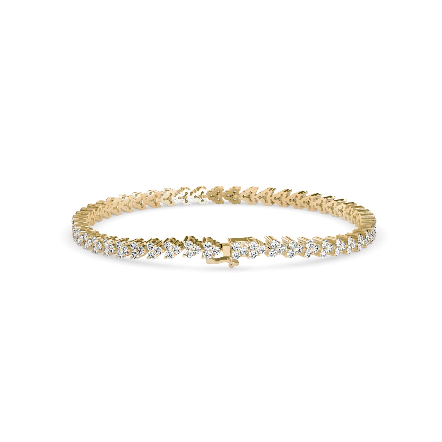 Petal Tennis Diamond Bracelet