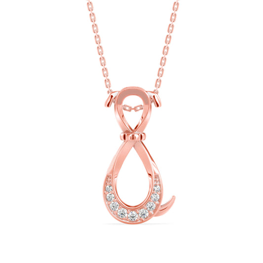 Infinity Swirl Pendant - Origine Diamonds lab-grown diamond jewellery