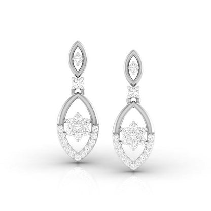 Marquise Frame Drop Earrings