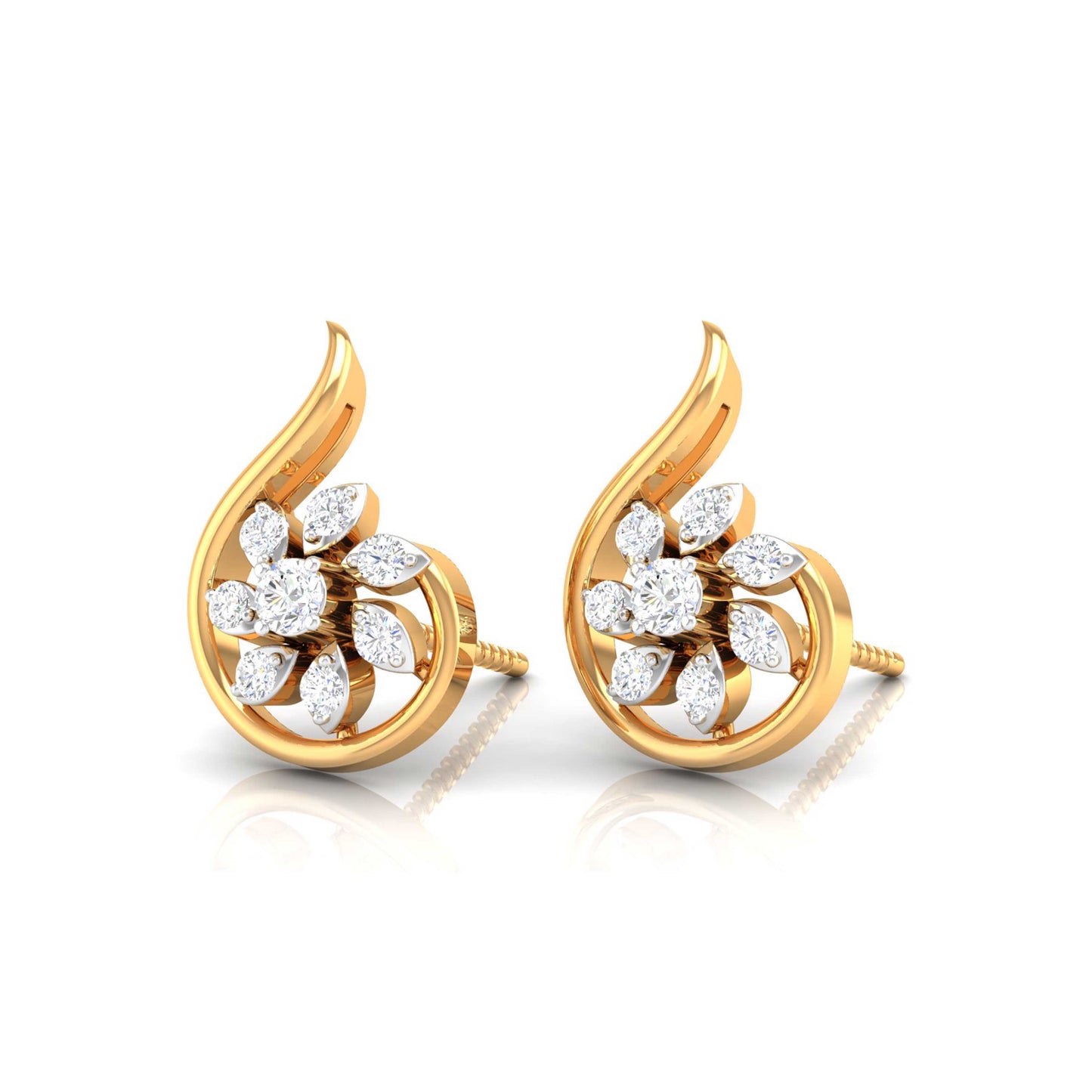 Paisley Blossom Swirl Earrings