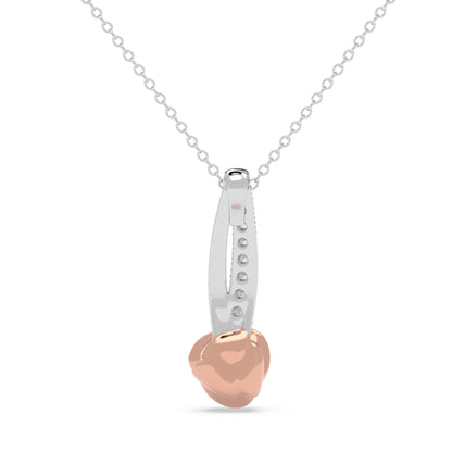 Rose Drop Diamond Pendant