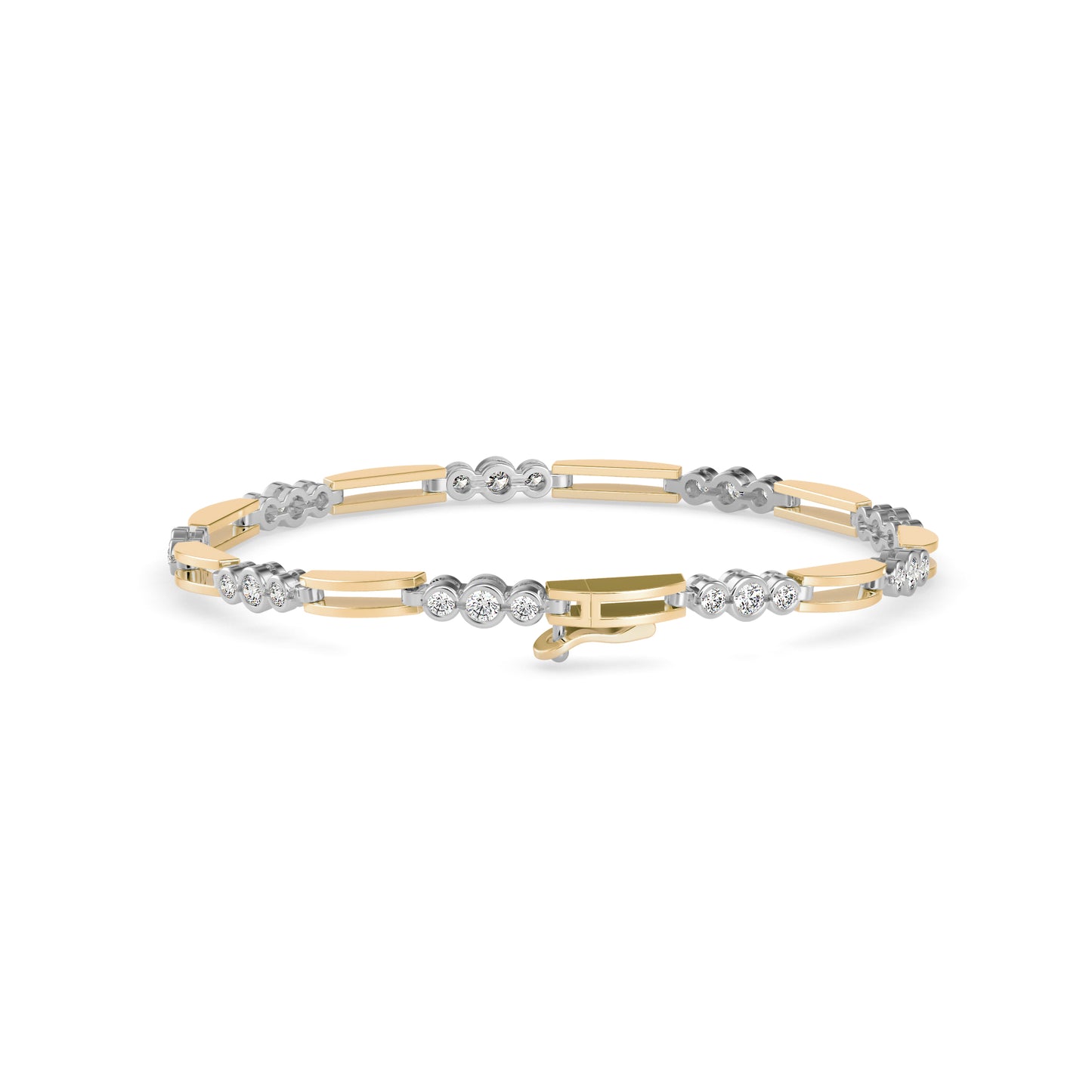 Station Bar Diamond Bracelet