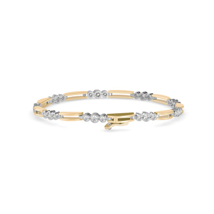 Station Bar Diamond Bracelet