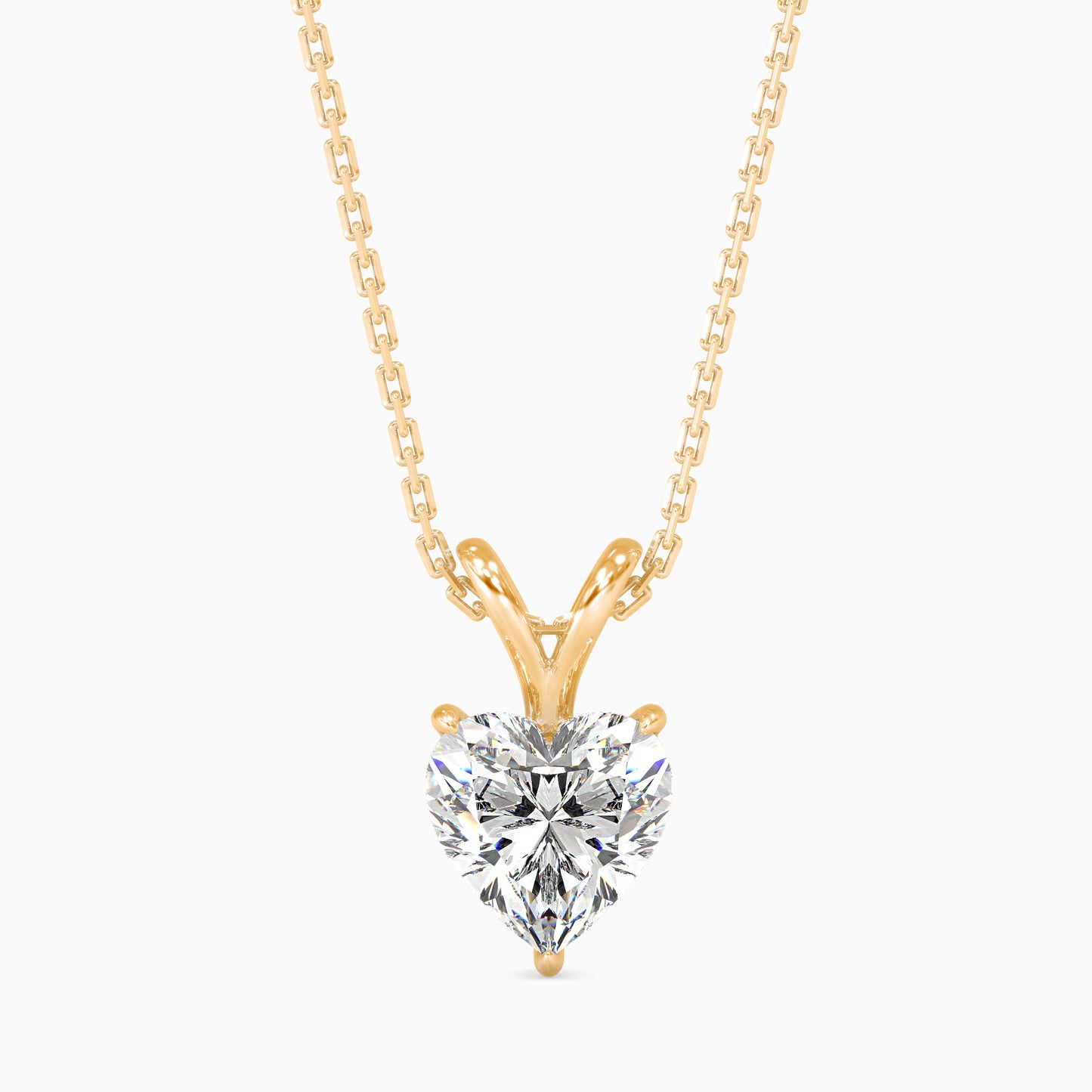 Wrapped Heart Solitaire Pendant