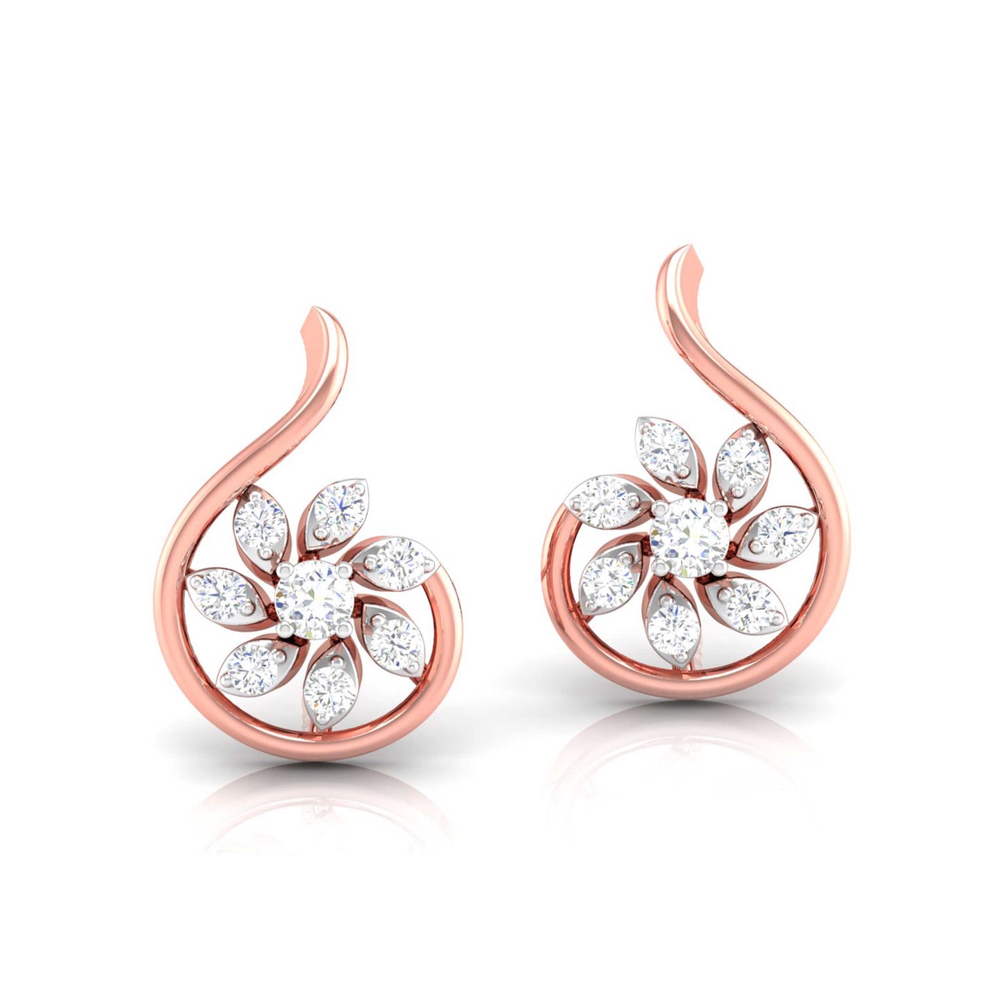 Paisley Blossom Swirl Earrings