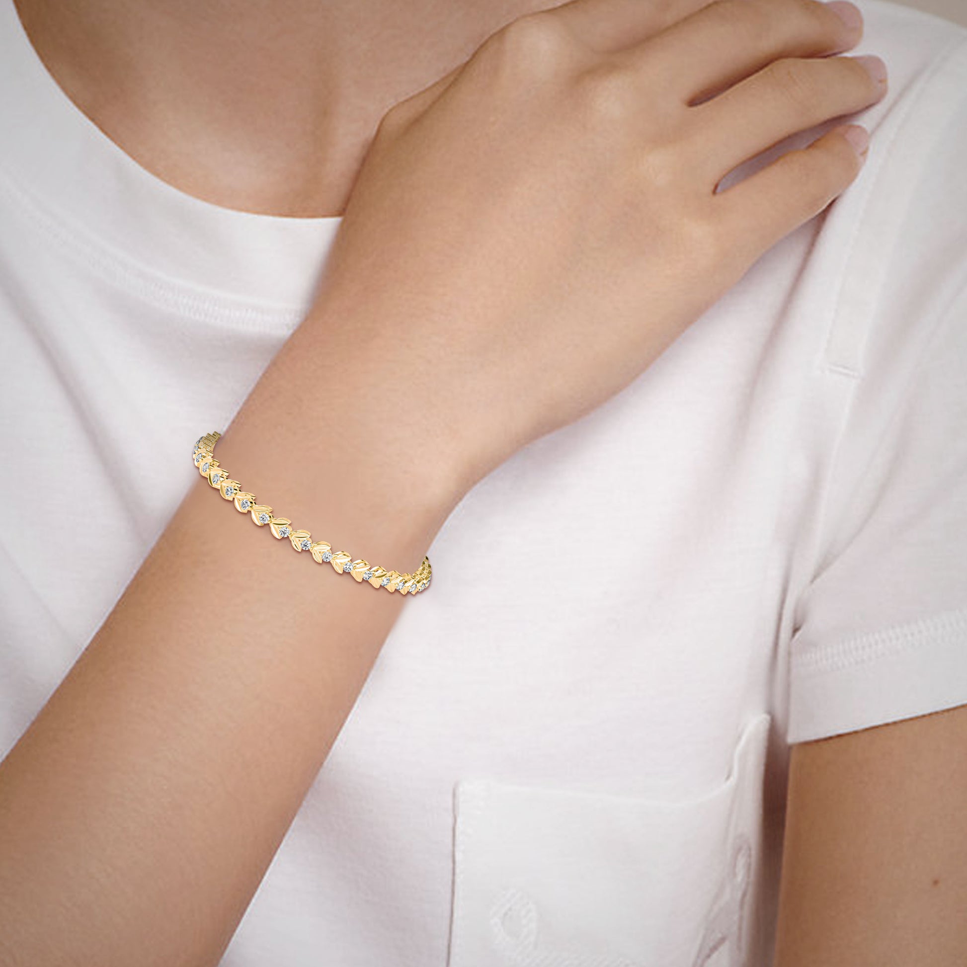 Heart Tennis Diamond Bracelet - Origine Diamonds lab-grown diamond jewellery