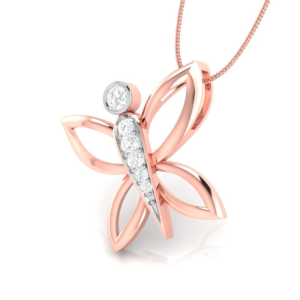Dragonfly Diamond Pendant - Origine Diamonds lab-grown diamond jewellery