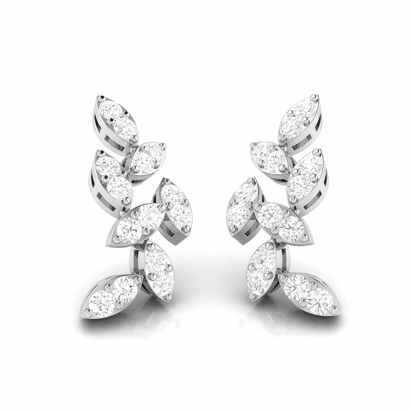 Leaf Vine Climber Earrings