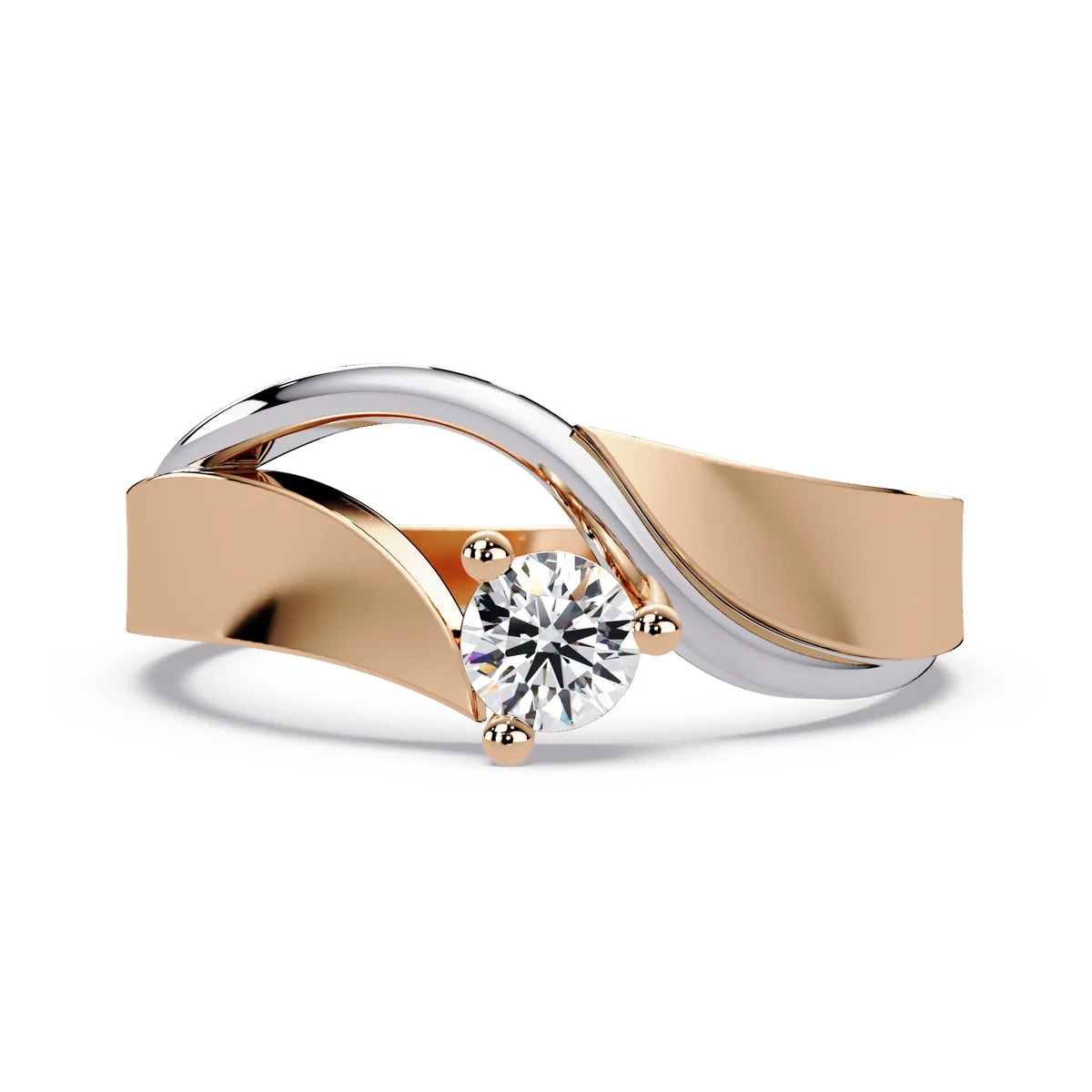 Embraced Two Tone Ring - Origine Diamonds lab-grown diamond jewellery