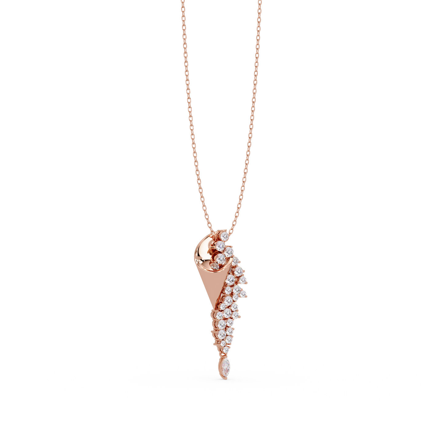 Cornet Diamond Spray Pendant