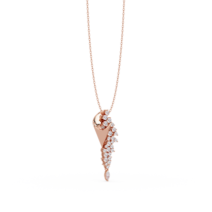 Cornet Diamond Spray Pendant