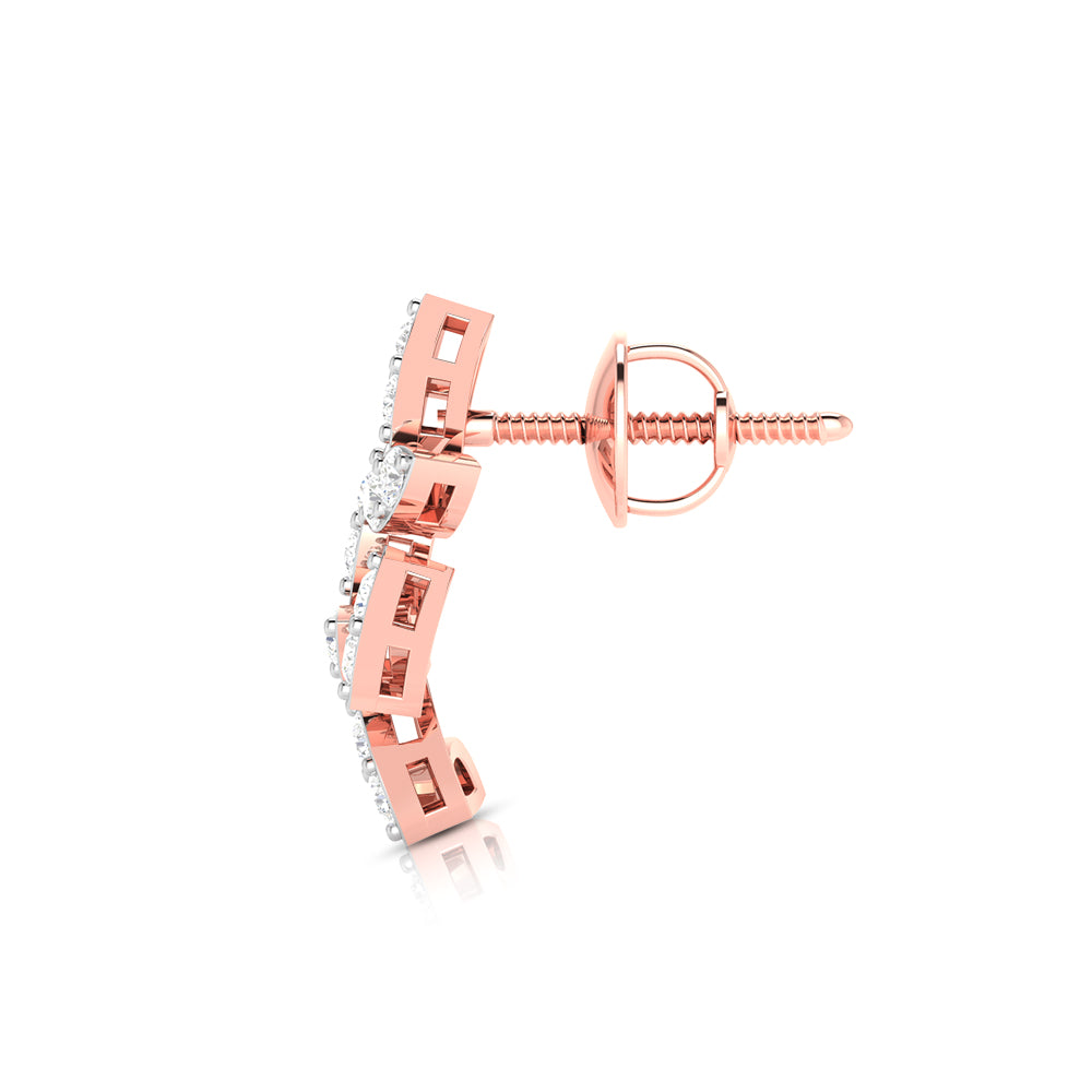 Leaf Vine Climber Earrings