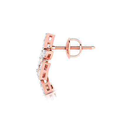Leaf Vine Climber Earrings