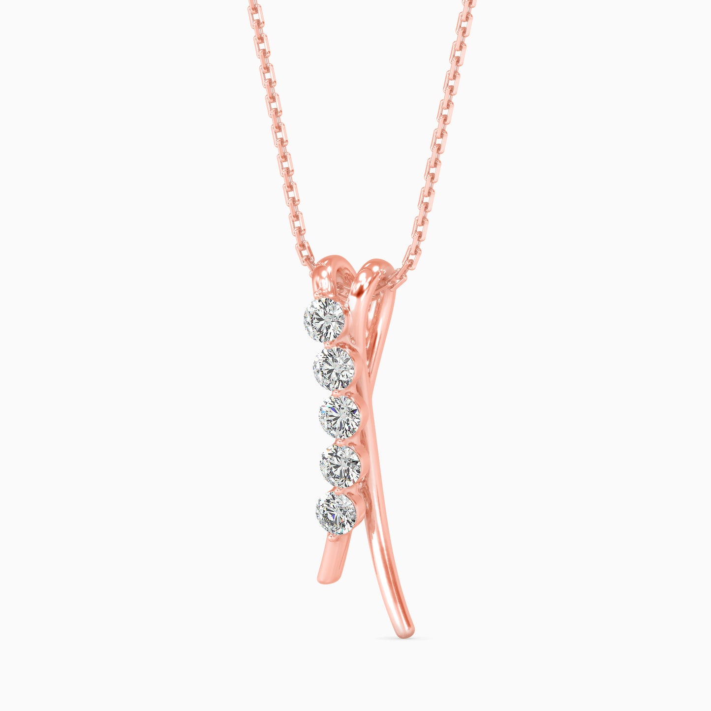 Diamond Journey Drop Pendant