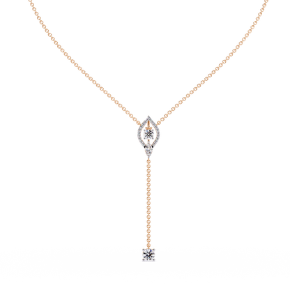 Marquise Lariat Drop Necklace