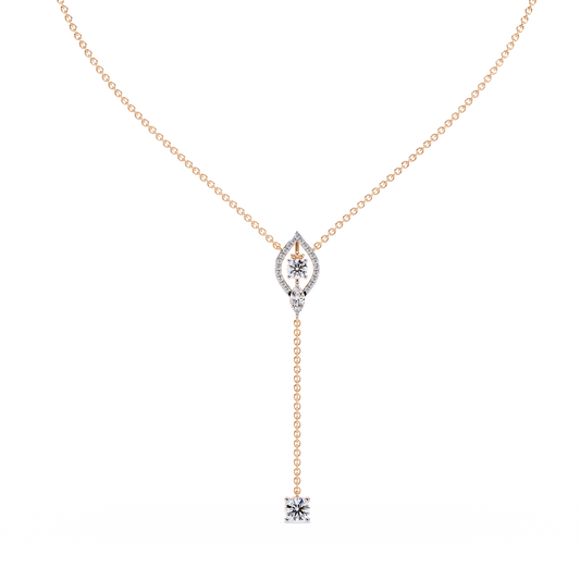 Marquise Lariat Drop Necklace