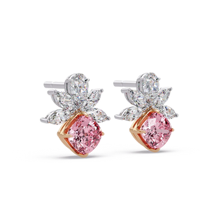 Blossoming Cushion diamond Earrings
