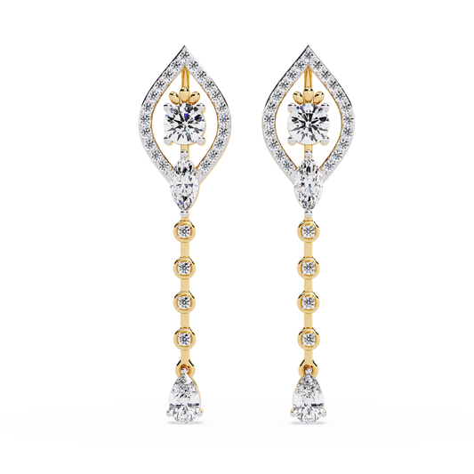 Marquise Cascade Drop Earrings - Origine Diamonds lab-grown diamond jewellery