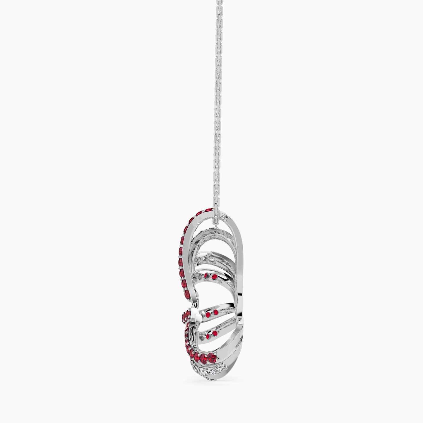 Ruby Butterfly Pendant