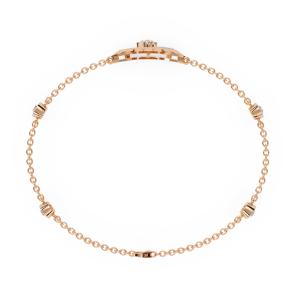 Sunburst Station Chain Bracelet