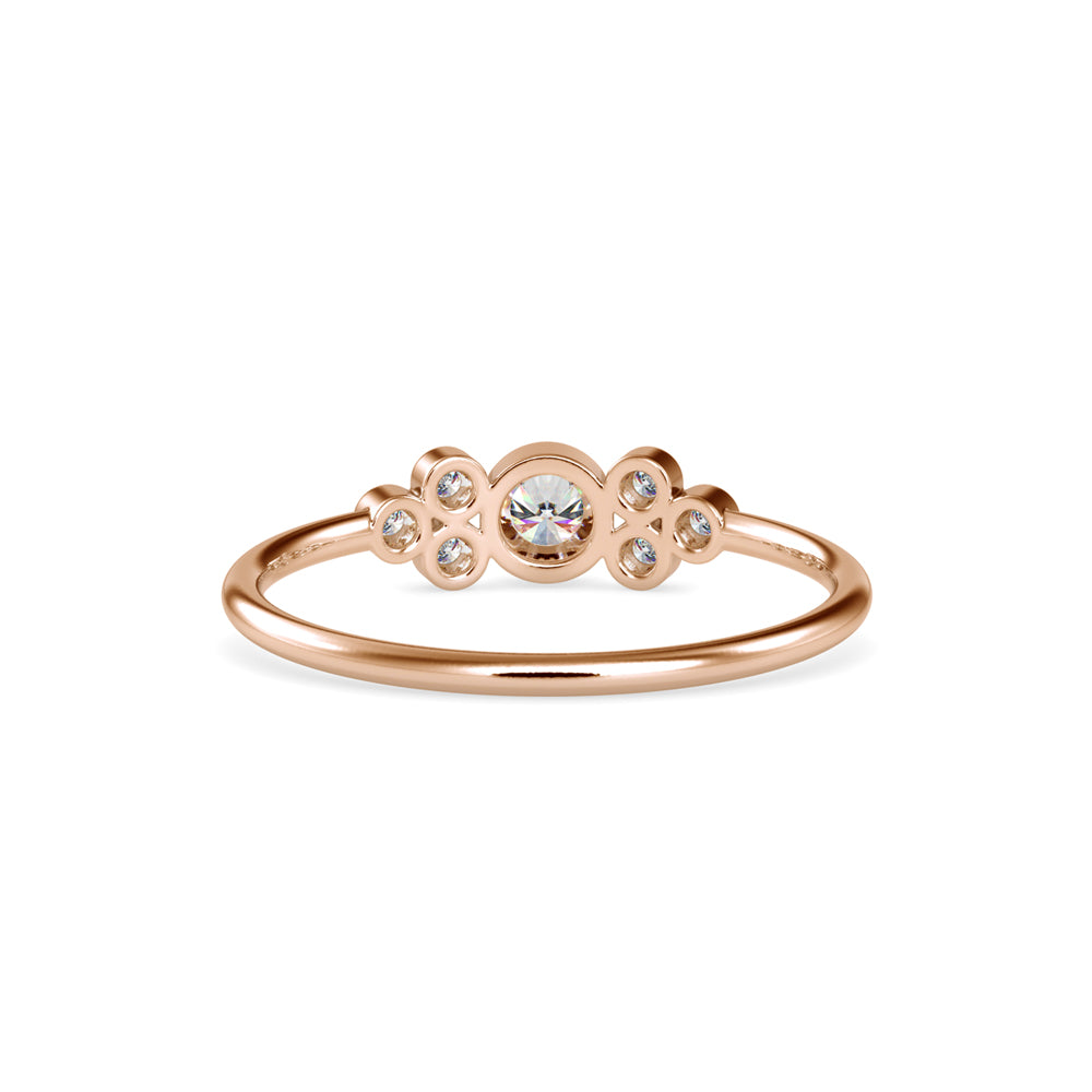 Scattered Bezel Cluster Ring