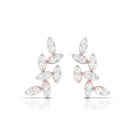 Leaf Vine Climber Earrings