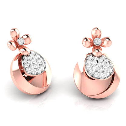 Blossom Teardrop Stud Earrings