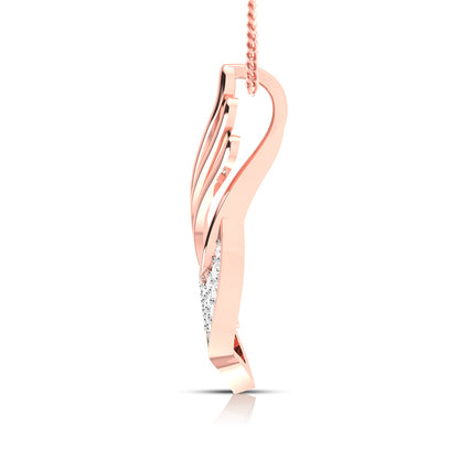 Swirl Marquise Pendant