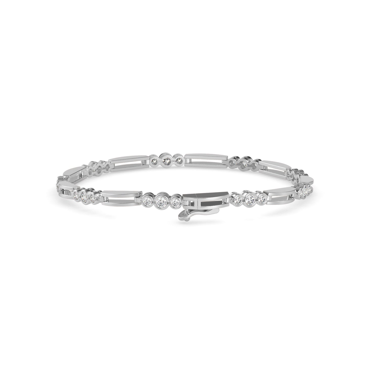 Station Bar Diamond Bracelet