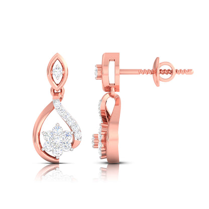 Infinity Blossom Drop Earrings