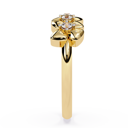 Cascading Blossom Vine Ring