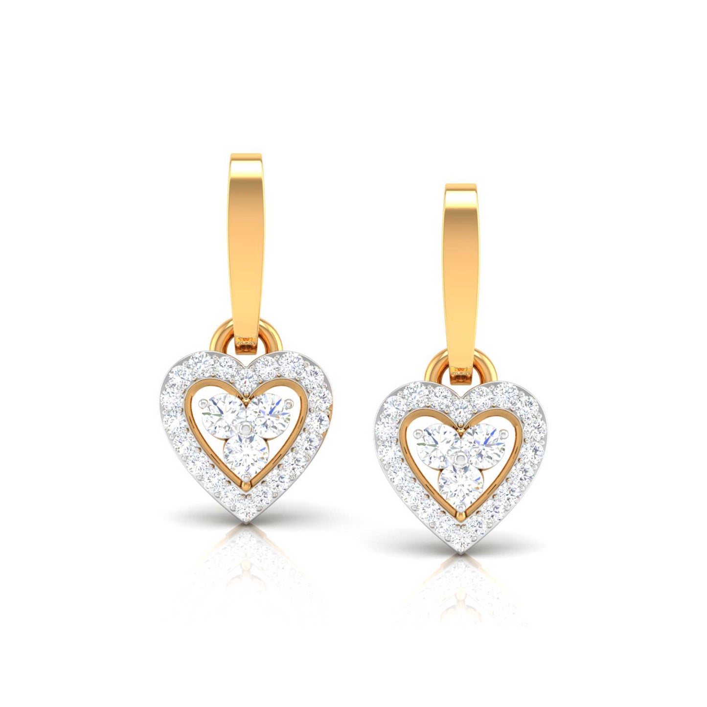Heart Halo Trio Earrings