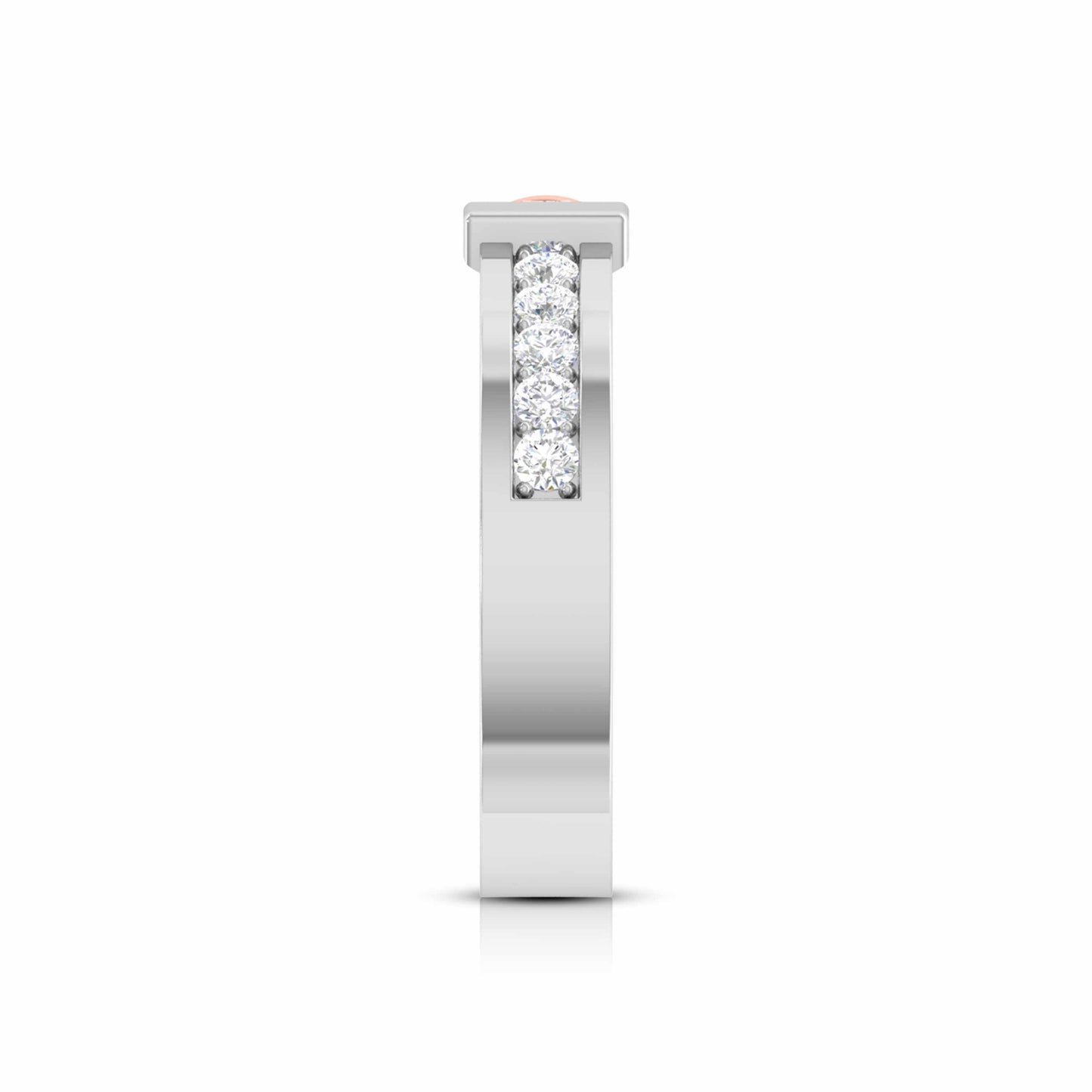 Two-Tone Accent Band Ring