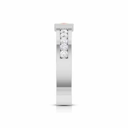 Two-Tone Accent Band Ring