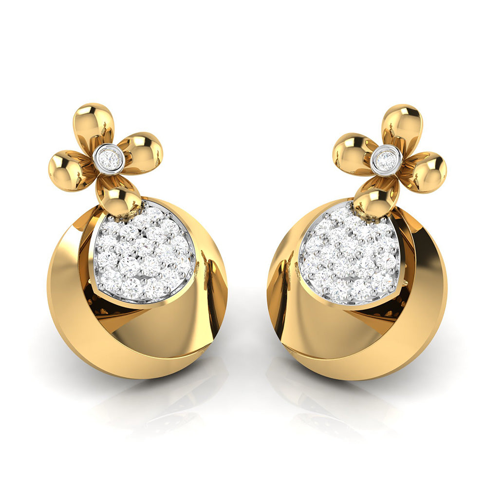 Blossom Teardrop Stud Earrings