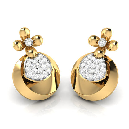 Blossom Teardrop Stud Earrings