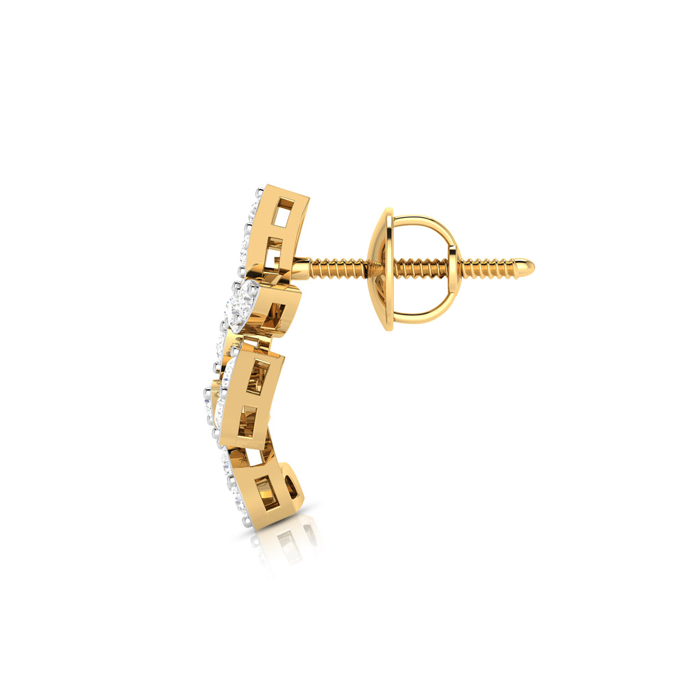 Leaf Vine Climber Earrings