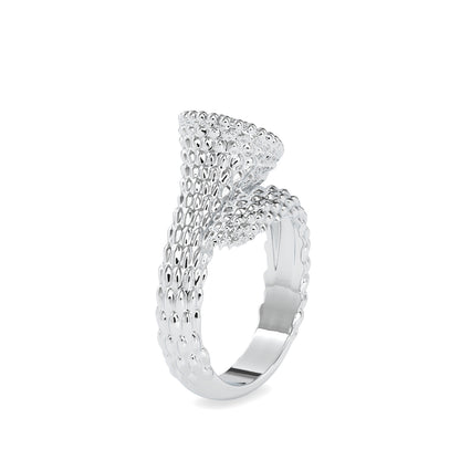 Beaded Bypass Cluster Ring