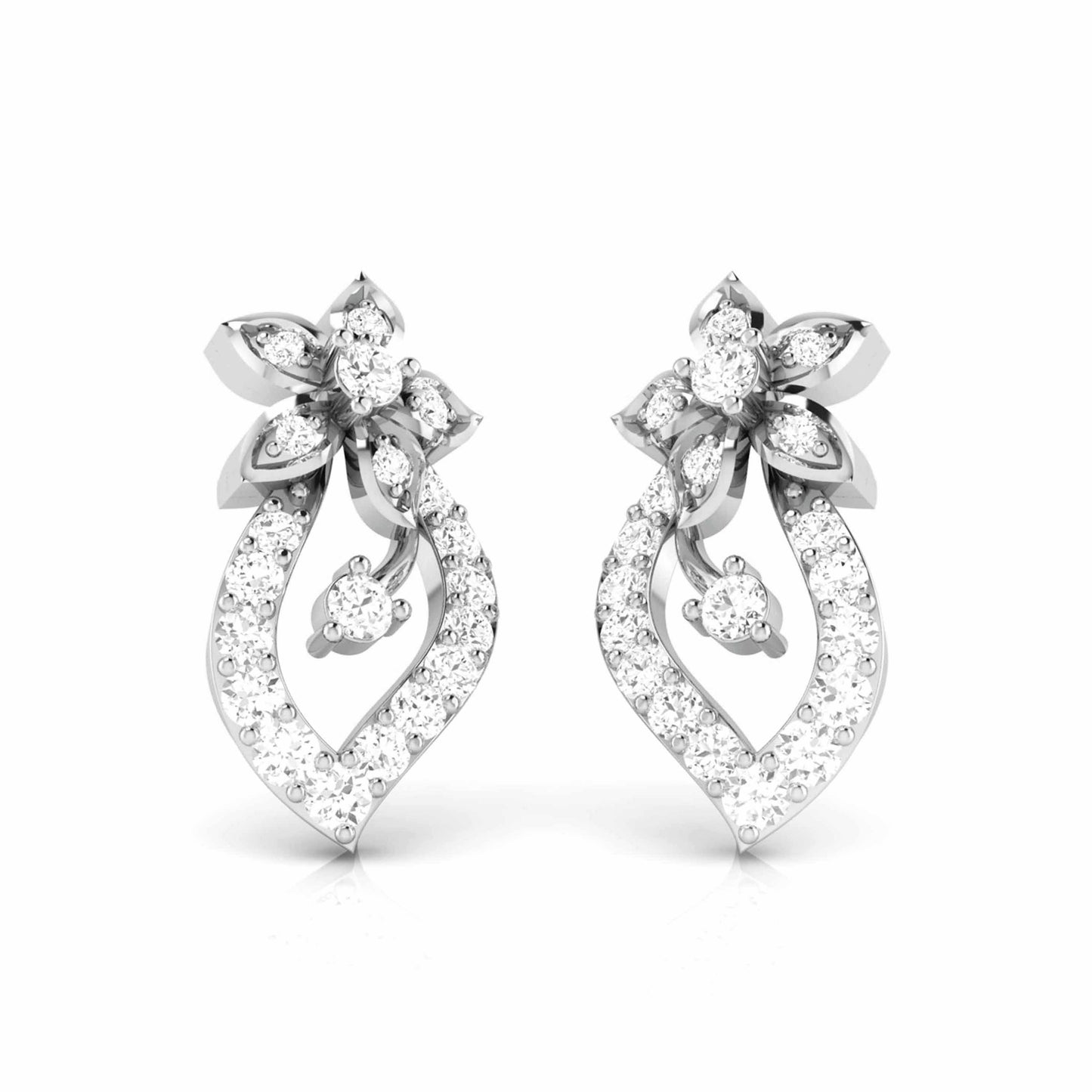 Blossom Leaf Drop Earrings